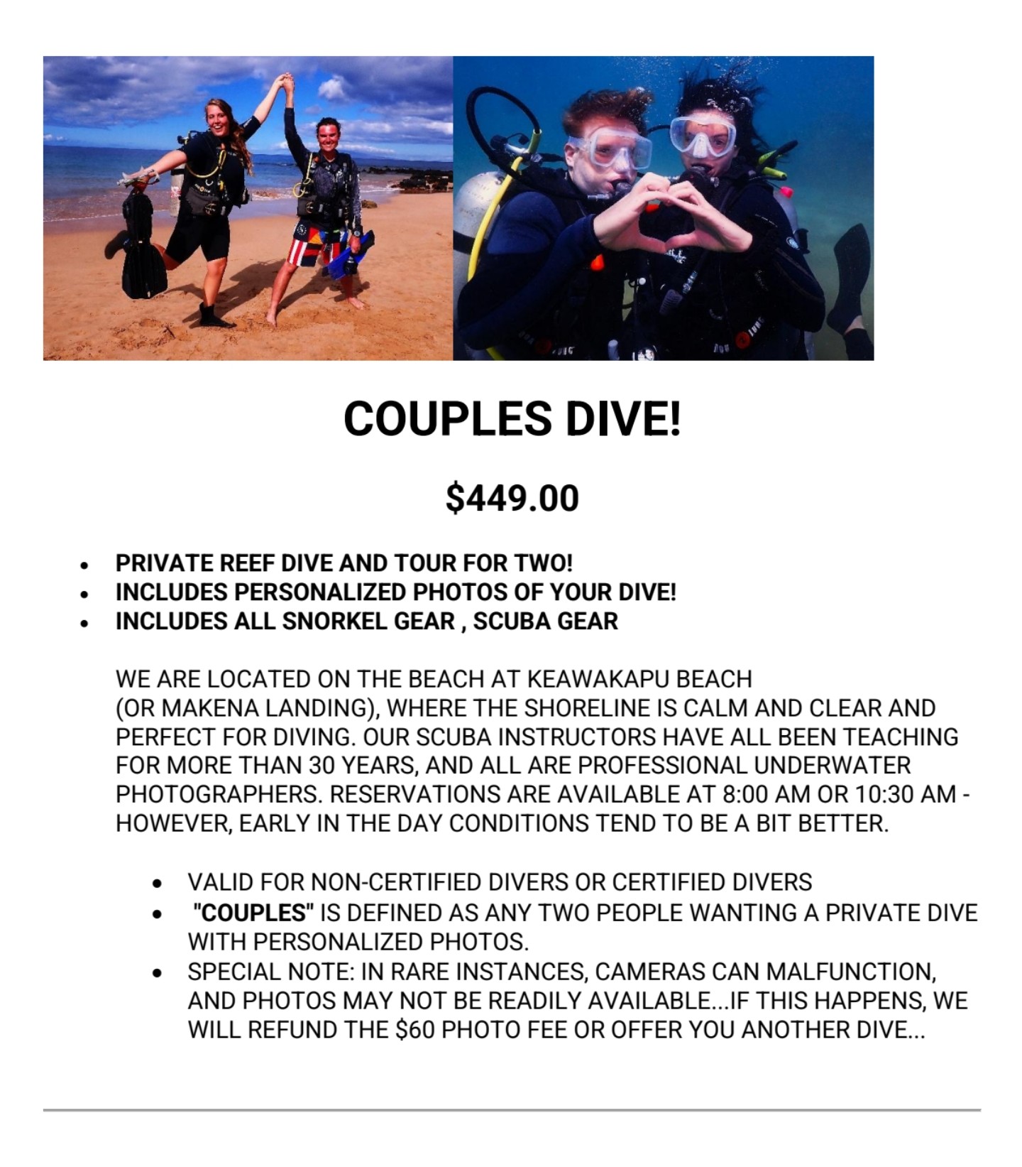 Guided Maui Reef Dive