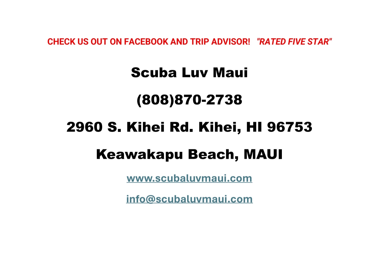 Maui Diving